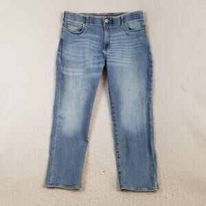 Lee Extreme Motion Performance Jeans Mens 40x30 Blue Straight Tapered Stretch